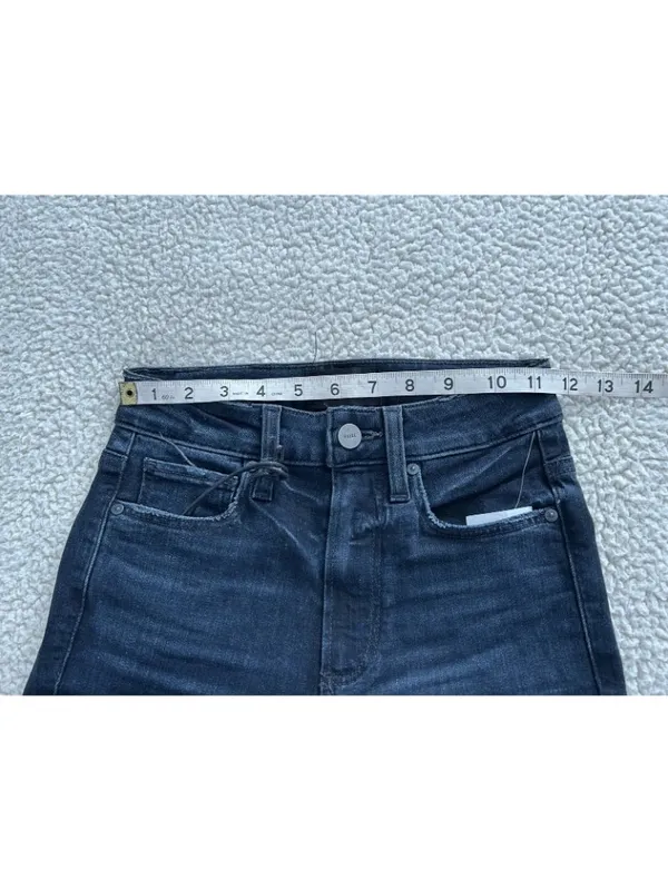 Paige Women's Margot Ankle Skinny Jeans Transcend High Rise Dark Blue Size 23 - Image 7