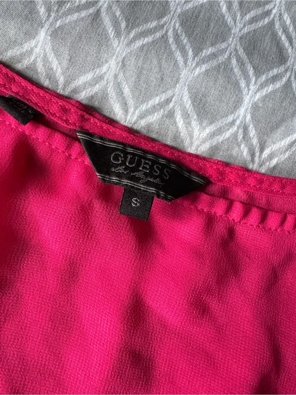 Guess Ombre Pink to Red Short Sleeve Top - Image 2