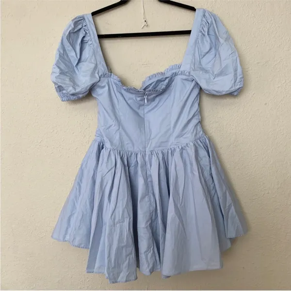House of CB 'Maribel' Soft Blue‎ Broderie Mini Dress NWOT - Image 5