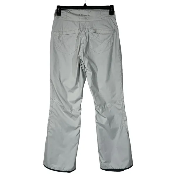 Columbia Women’s Small Vertex Ski Pants Snowboard Gaiters Zip-Fly Pockets Gray - Image 3