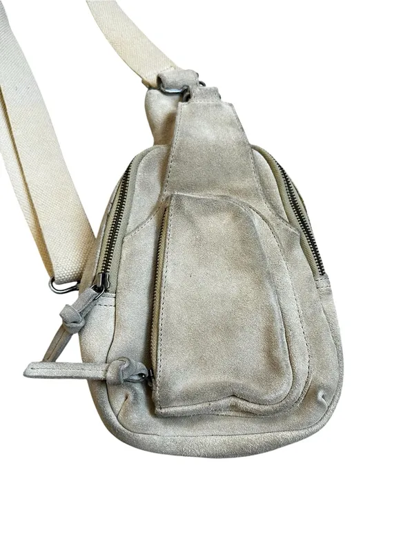 Free People Hudson Suede Sling Bag Cow Hide Suede Leather Travel Boho - Image 5