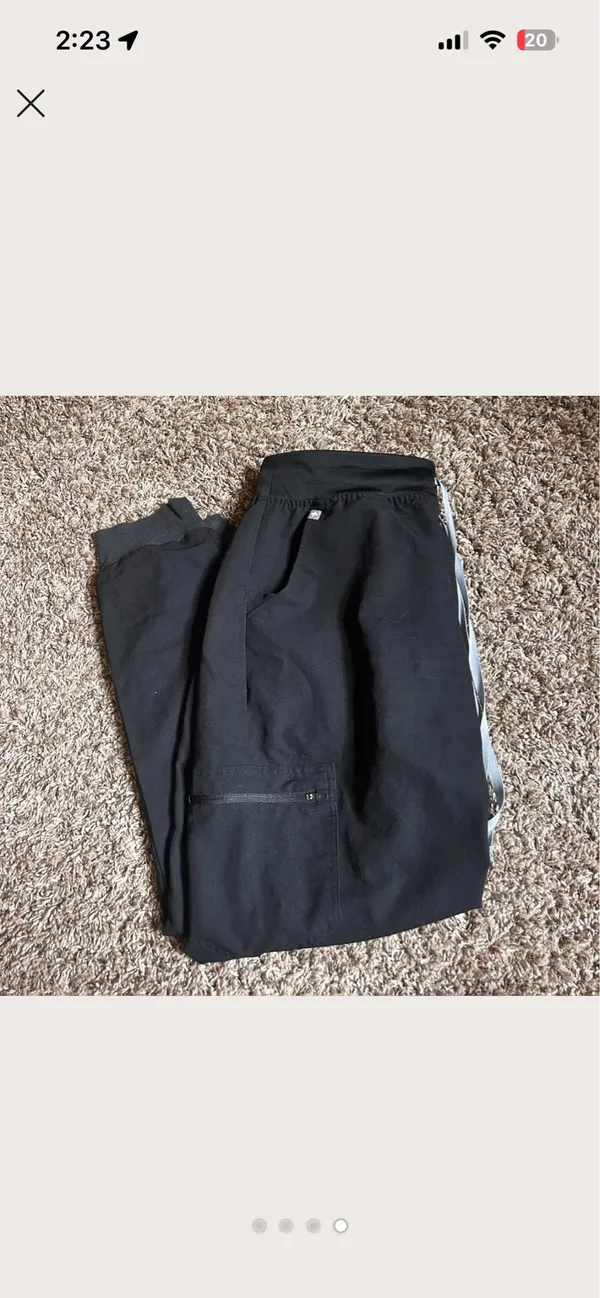 Black FIGS Scrub Pants - Image 4