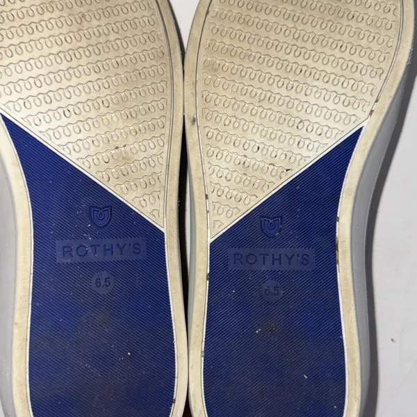 Rothys Shoes White The Original‎ Slip On Sneaker Comfort Flat Walking Womens 6.5 - Image 13
