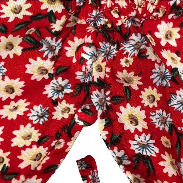 SHEIN Red w/Tiny Flowers Dress🌷🌷 - Image 6