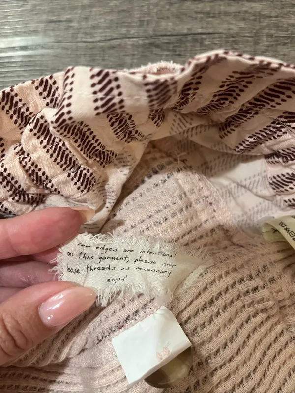 FREE PEOPLE Fp One Harriet Striped Shorts in Mauve - Image 7