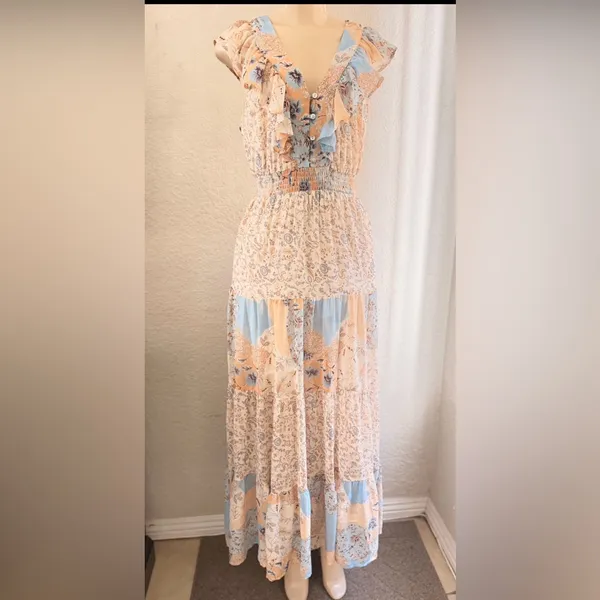 Lilyful women’s dress size Small Bohemian , wester chic maxi dress - Image 11