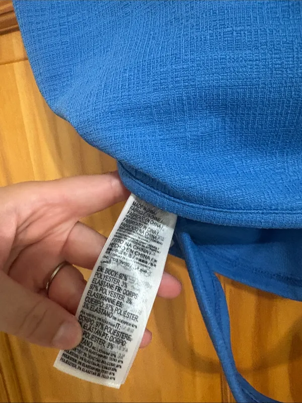 Roxy Size Small Blue Open-Back Tank Top - Image 4