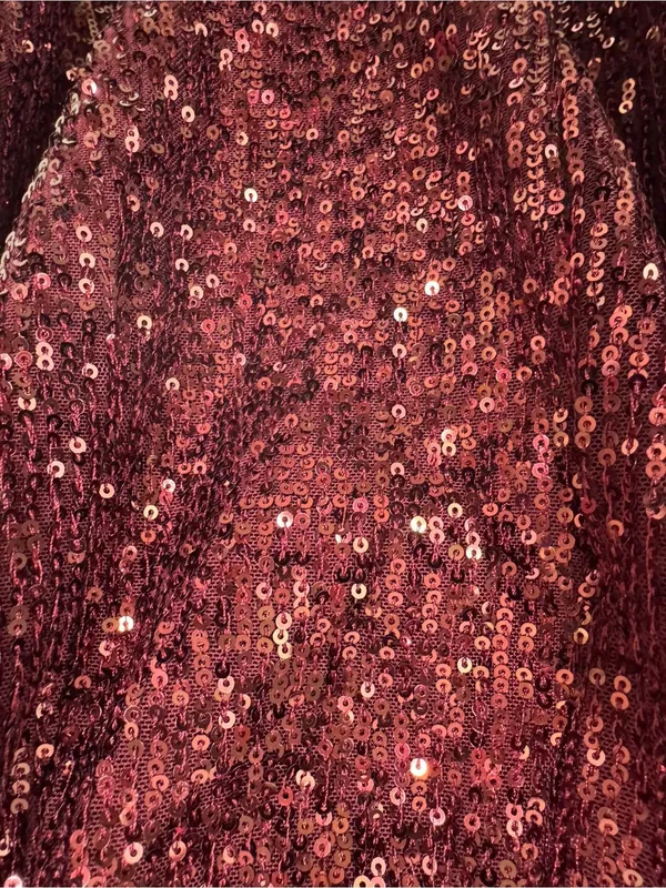 NWT MacDuggal 26479 Sequin Strappy Back Mini Formal Prom Dress Burgundy Size 6 - Image 11
