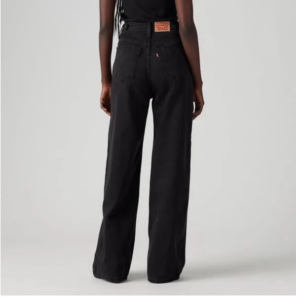 Levi’s Women’s High Rise Cinch Baggy Jeans - Black Wash Size 28 X 31 NWT - Image 3