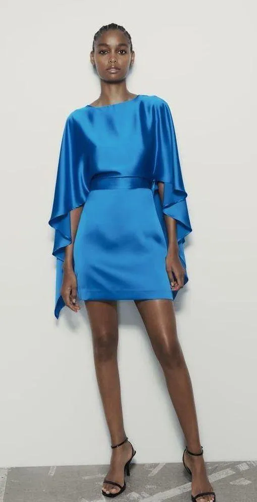 ZARA dress ultra wide sleeve mini coctail party wedding - Image 8