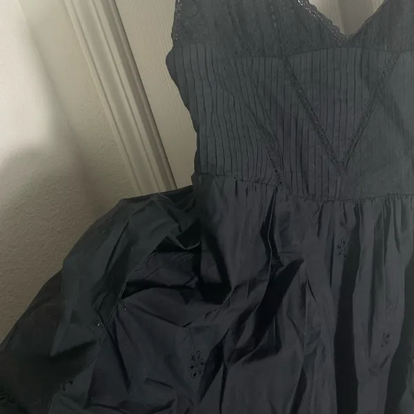 Zara Woman’s Black Spaghetti Strap mini Dress size medium - Image 5