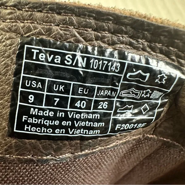 Teva De La Vina Dos Tall Bison Waterproof Leather Brown Over the Knee Boots SZ 9 - Image 8