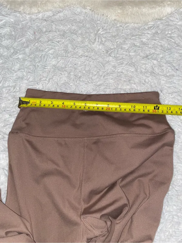 Gaiam Women's mocha Brown Athletic Flare Pants leggings woman’s small stretchy - Image 8