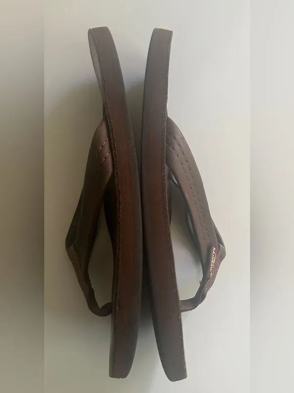 Rainbow Sandals Leather Sandals Single Layer - Image 3