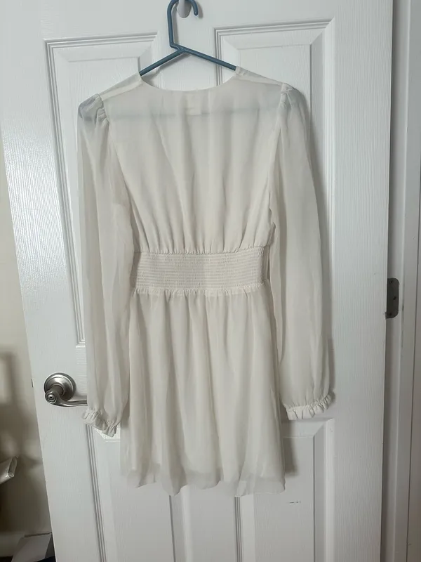 Aritzia Wistful White Dress - Image 8