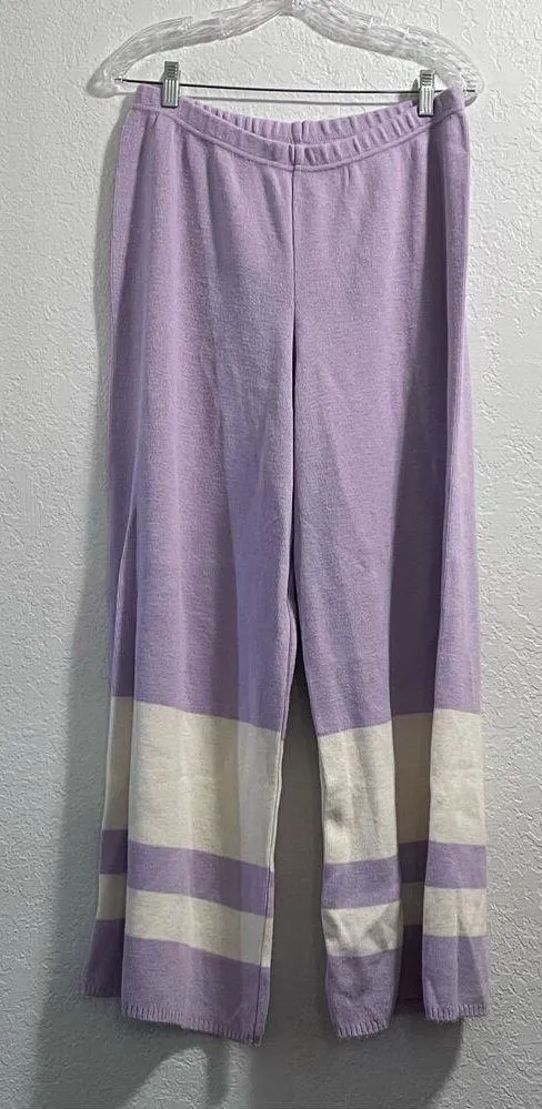Nasty Gal I'll Be Stripe Back Sweater Wide-Leg Lounge pants L - Image 2