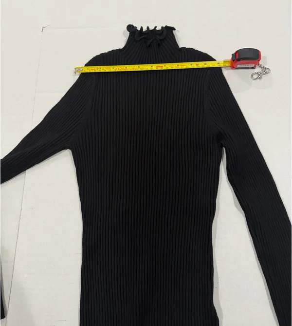 J. iNG turtle neck top Black Size M - Image 9