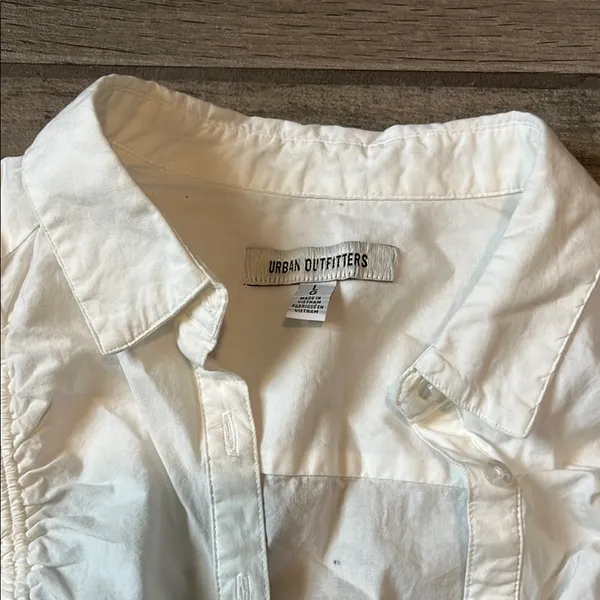 Urban Outfitters White Button Down Shirt Lightweight - Image 5