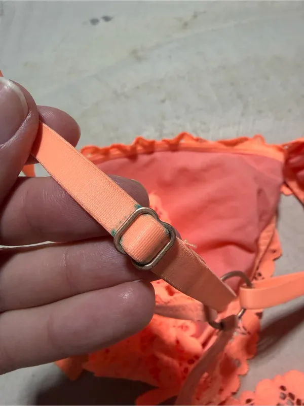Aerie orange Lace Floral Bralette medium - Image 7