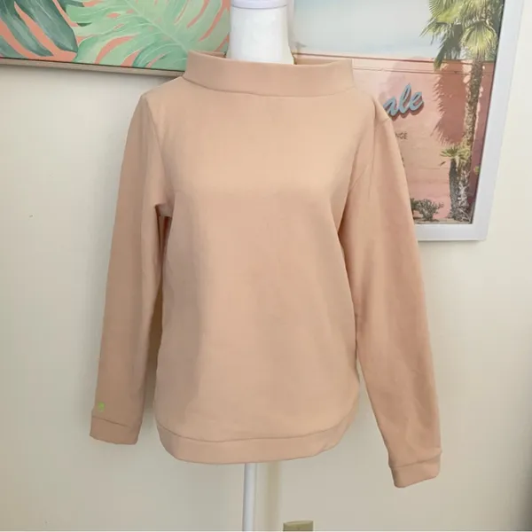 Dudley Stephens Brighton Boatneck Terry Fleece Top Natural Blush Tuckernuck - Image 4