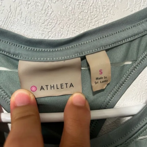 Sage green racer back top from ATHLETA size small - Image 3