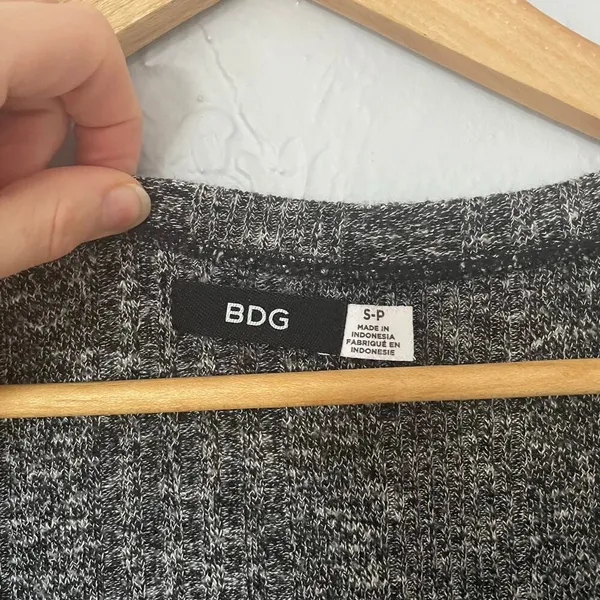 Urban Outfitters Grey Sweater Dress Minimalist Business Casual‎ Winter Date S - Image 3