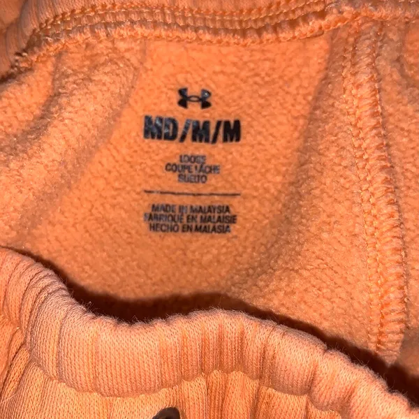 Under Armour Playback Orange Cargo Jogger SweatPants Loose Fit - Image 7