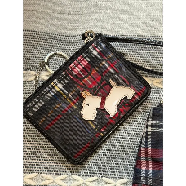 Vintage COACH Poppy Tartan Plaid Large Glam Tote Bag Y2K With Wallet EUC - Image 4