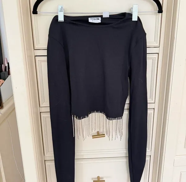 Long Sleeve Crop Top  - Image 2