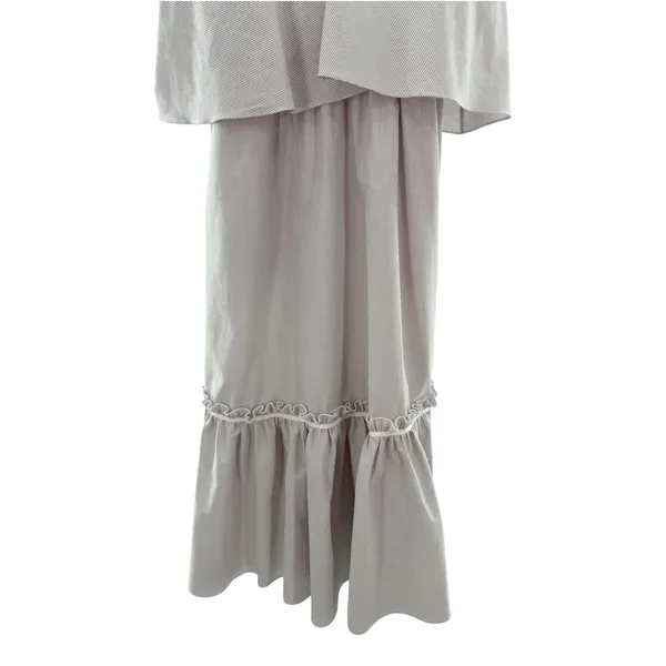 Prose & Poetry Womens Blue White Seersucker‎ Stripe Popover Midi Dress Size S - Image 3