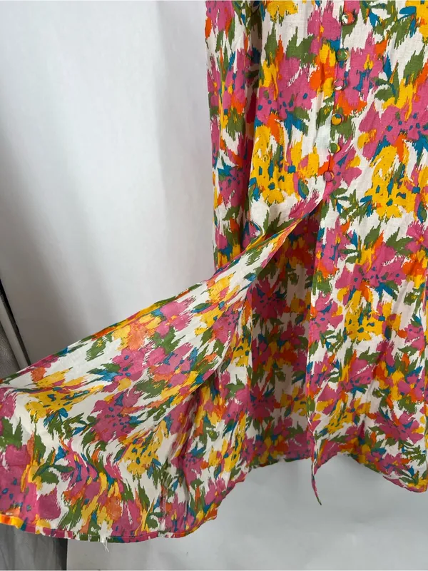 Picture Organic Clothing Bermina Alstro Print Linen Blend Dress M NWT - Image 5
