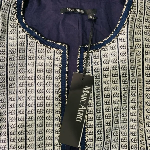 Marc Aurel Indigo Club‎ Jacket Size 36 Blue - Image 7