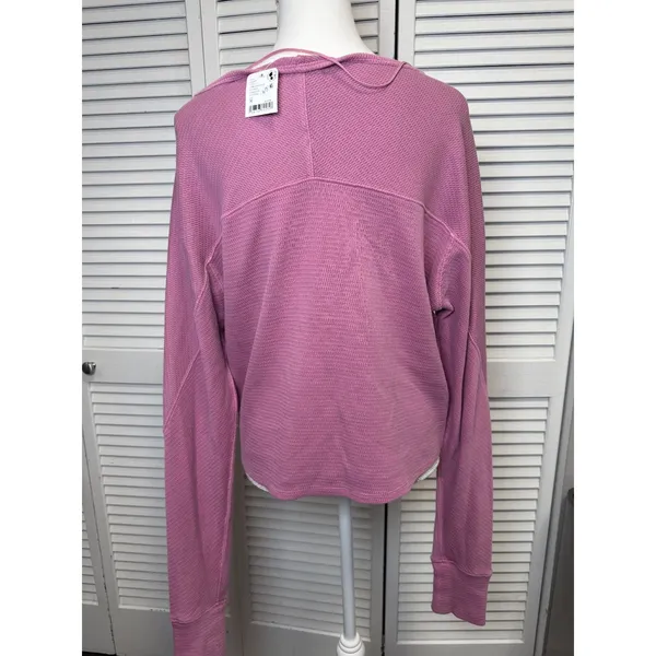 Free People We the free Jess Long Sleeve Thermal Top Size Medium NWT $68 retail - Image 8
