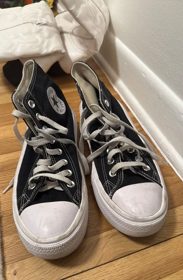 Converse Black Platform High Top - Image 4