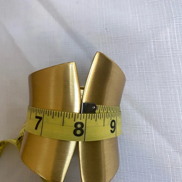 Cleopatra Gold Nickel Cuff Bracelet - Image 9