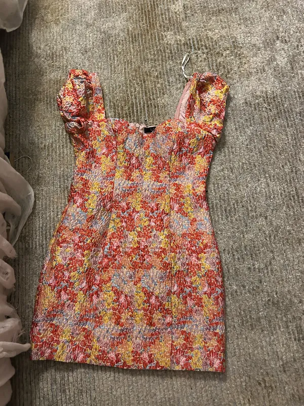 Lulus Small Mini Dress Floral - Image 3