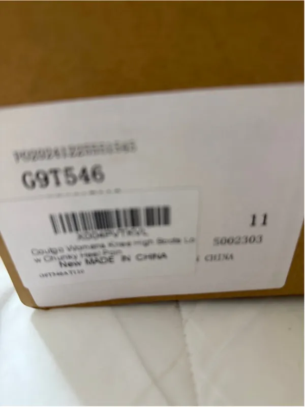 NEW Coutgo Knee High Low Chunky Heel Round Toe Tall Boots 11 - Image 9