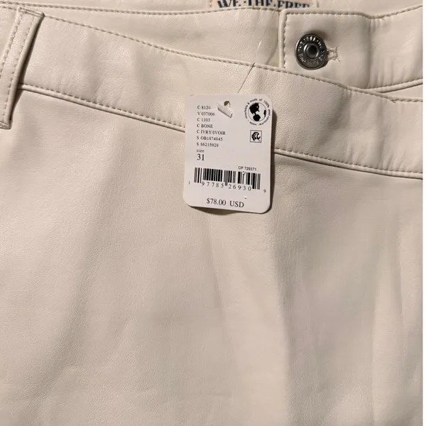 Free People Faux Leather Mini skirt Size 31 - Image 8