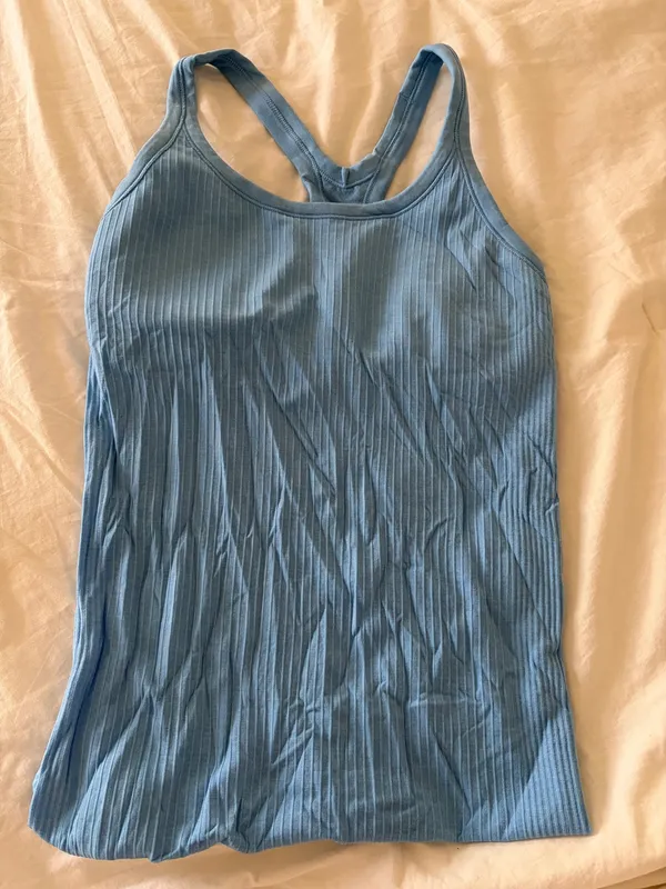 Lululemon Ebb To Street Tank Top Racerback Blue - Image 2