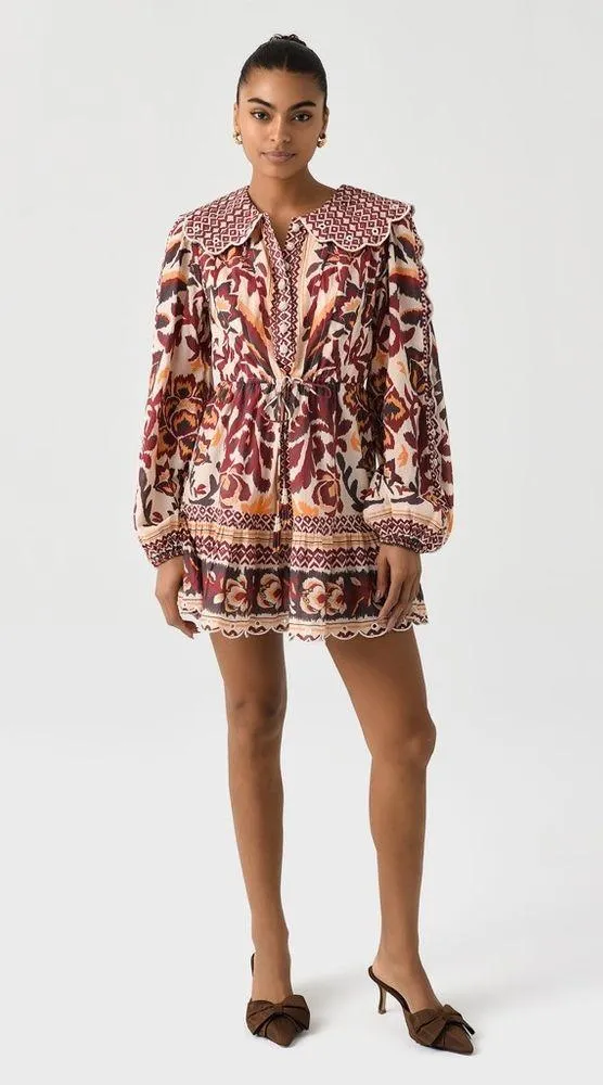 Farm Rio Long Sleeve Button Front Minidress, Small, $260 - Image 12