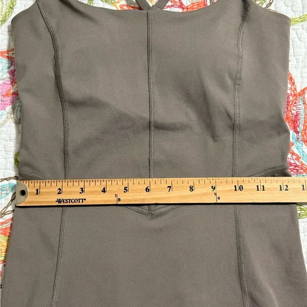 All In Motion small shorts bodysuit tight fit built in shelf bra removable pads - Image 3