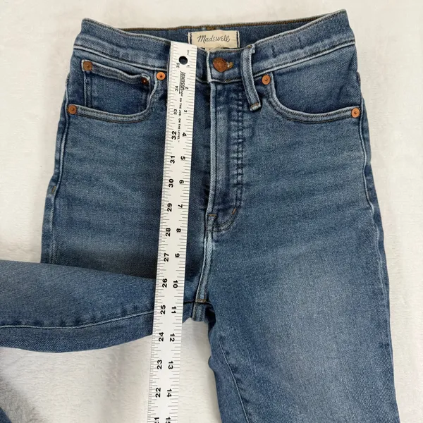 Madewell The Perfect Vintage Jean Mid Rise Blue Wash Denim Women's‎ Size 25 - Image 5