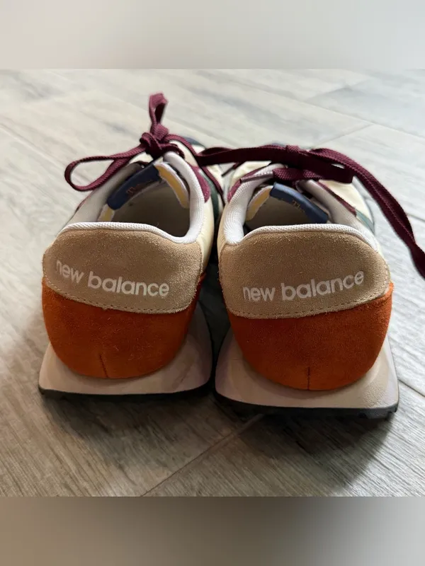 New Balance 237 Sneakers Beige Navy Nightwatch Green Lace Up Men’s Size 10.5 - Image 3