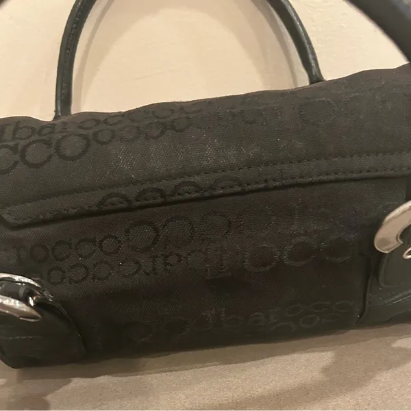 Bag Chic Black Satchel with Silver Buckle Accents by ROCCOBAROCCO/lovely clean - Image 5
