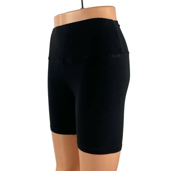 Aritzia TNA Women's Black Mid Rise Yoga Running Athletic Biker Shorts Size S - Image 2