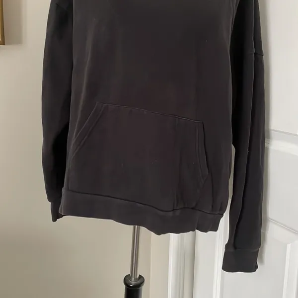 Used / Worn Simple Black Urban Outfitters Black Hoodie - Image 4