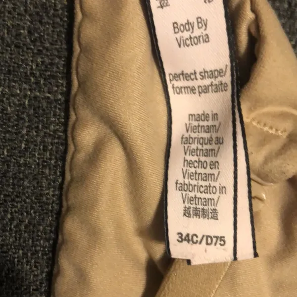 PINK Victoria's Secret Wear Everywhere Push Up Bra Size 34C Tan Color - Image 5