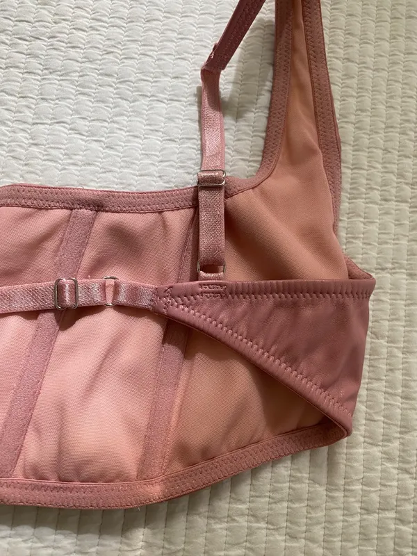 light pink corset tank top cropped - Image 9