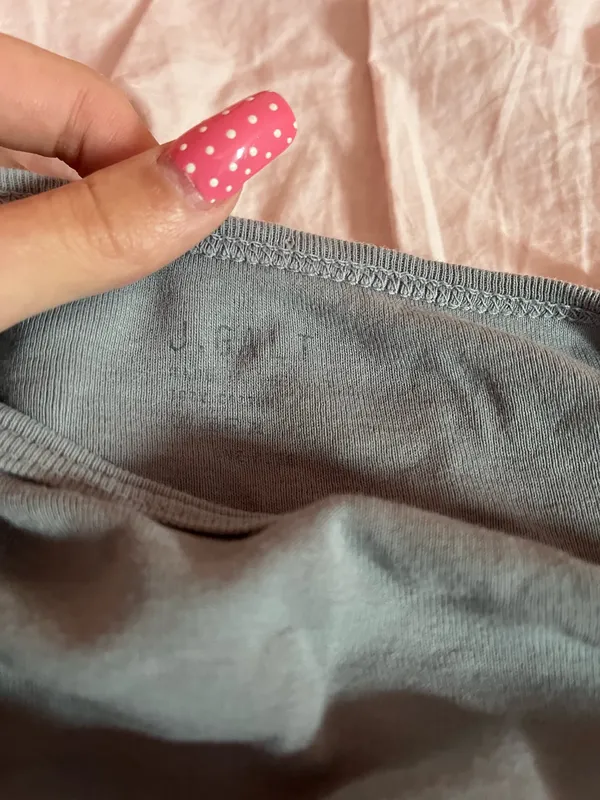 Brandy Melville teal cropped ashley shirt - Image 3