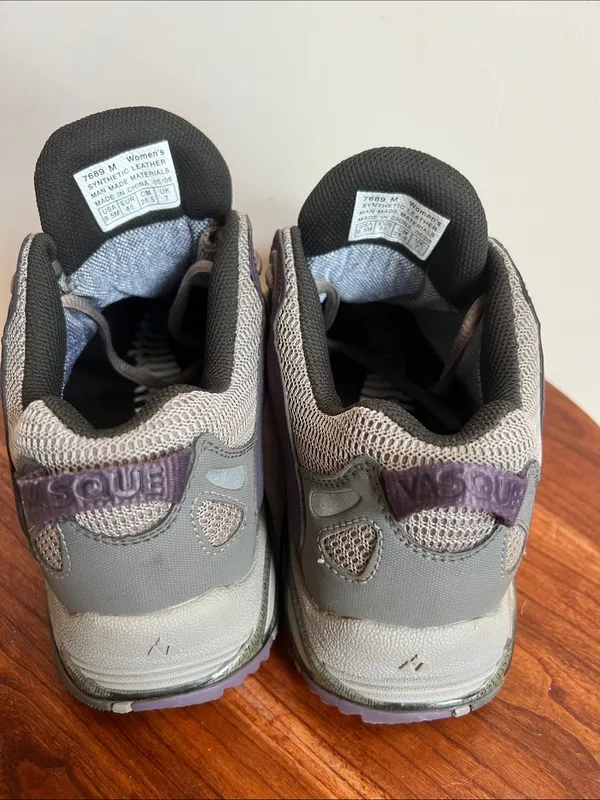 Vasque Women's Trail Shoes hiking in Gray and Purple Accents - Image 6